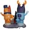 5.5" Airblown® Inflatable Halloween Bluey & Family Scene